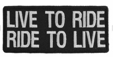 LIVE TO RIDE RIDE TO LIVE