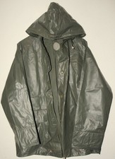  Geschweißt Wasserdicht PVC  Regenjacke + Kapuze Regen Mantel Jacke 50/Medium