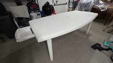 Stabiler Tisch Gartentisch weiß XXL Kunststoff TOP