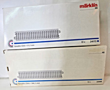 Märklin H0, 24188, 24172 gerades C-Gleis-Konvolut je 10 Stück, gebraucht, OVP