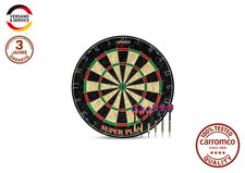 CARROMCO DARTBOARD SUPERPLAY Sisal Bristle Board inkl. 2 Satz Steeldarts Profi
