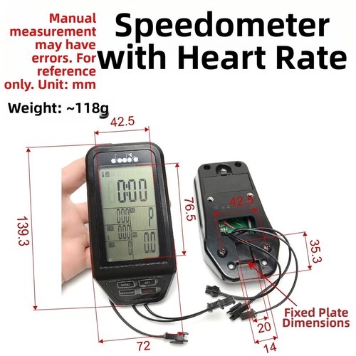 Fitness bike monitor mit lcd - mit,