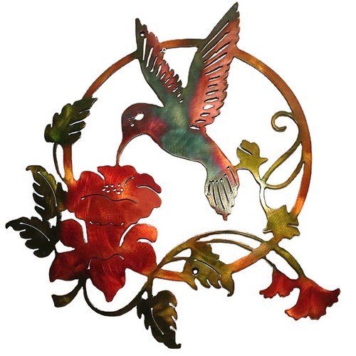 Wanddeko vögel metall - 3d,