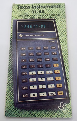 Texas instruments manual - ti-45,