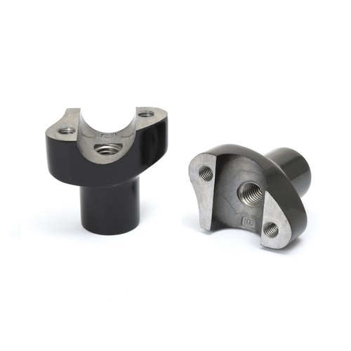 Zoll aluminium riser - aluminium, schwarz