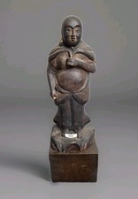 Holz Skulptur Antik Japan