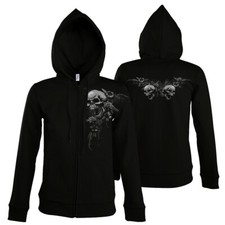 Damen zipper skulls - damen, &