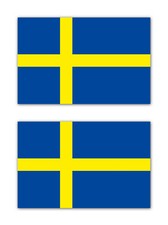 2x Aufkleber Sticker Schweden