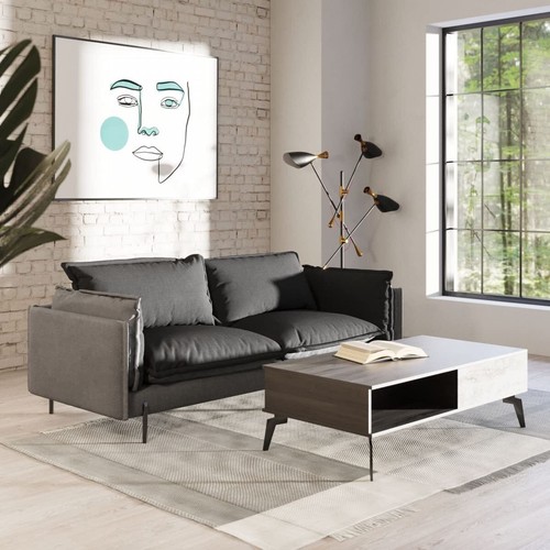 Dark gray polyester blend - gray,