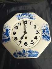 Antik Küchenuhr Porzellan