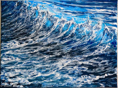 Acrylbild.Handgemalt