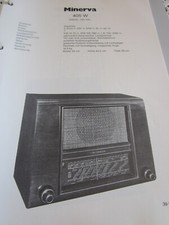 Schaltplan N Radio  Minerva 405 W, 1939