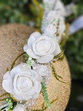 Haarkranz,,Rosen"Hochzeit,Dirndl,Trachten,Kommunion