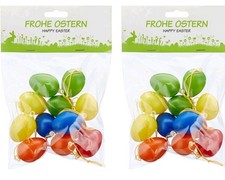 36 bunte kleine Ostereier