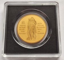 10 MARK 4O JAHRE DDR 1985 - 999 GOLD - MEDAILLE - GOLDBARREN - 40MM - RAR