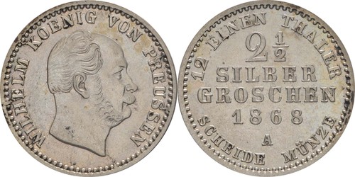 Preußen 2 silbergroschen - 1/2,
