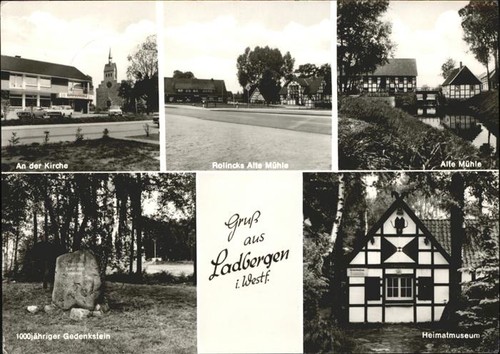 Ladbergen alte mühle der - alte,