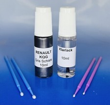 Lackstift-Set Renault KQG Gris Schiste metallic, 2 x 10ml + 4 Retuschierstäbchen