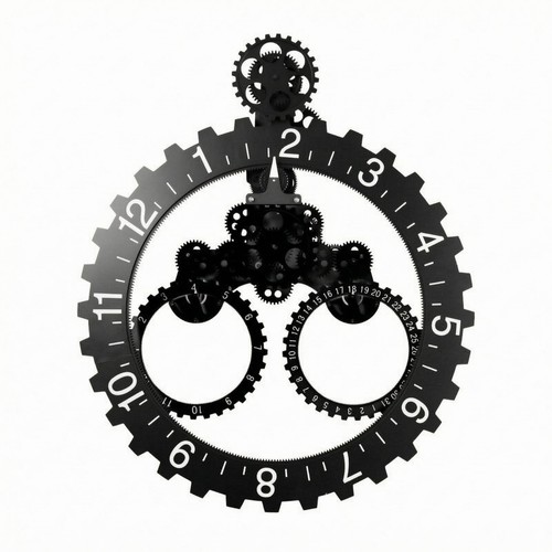 Zahnrad wanduhr metall - zahnrad-wanduhr,