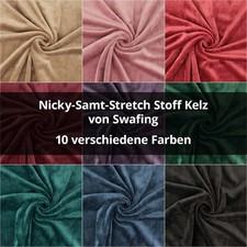 Nicky-Samt-Stretch Stoff Kelz
