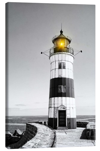 Leinwandbild leuchtturm mit - leinwandbild,