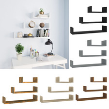 3er Set Wandregal Schweberagel Regal Wand Bilderleiste Regalbrett Wandboard Holz