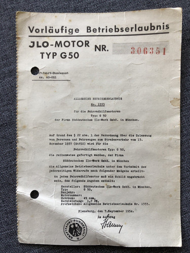 Vorläufige betriebserlaubnis - vorläufige,