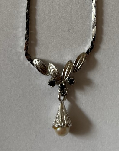 Vintage 835 silber collier mit - vintage,