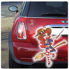 Hexe Hexen Besen Autoaufkleber Auto Aufkleber Sticker Digitaldruck Witch DA2014