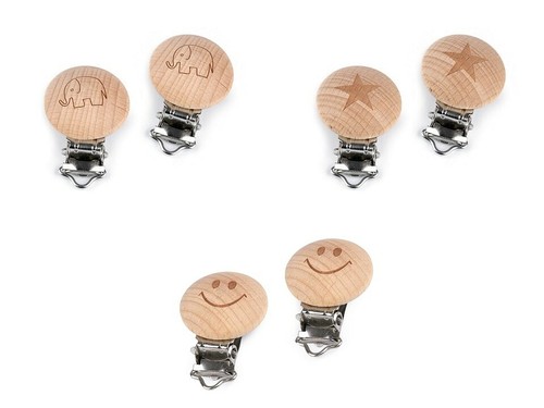 Holzclip schnullerkettenclips - holzclip,
