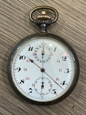Alte Taschenuhr Chronograph Tachymmetrisch Militär
