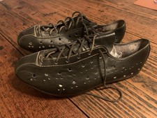 NEU Klassische Rennradschuhe Vintage Retro Leder 42 Eroica NOS