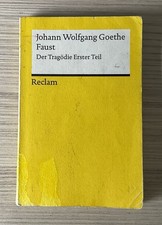 Johann Wolfgang von Goethe Faust, Taschenbuch, Erster Teil