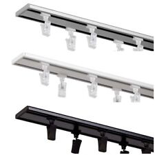 2 läufig Gardinenstange Innenschiene Decke weiße schwarz Aluminium Vorhang PR