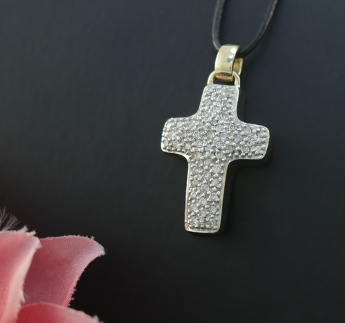 Brillant kreuz anhänger - brillant, in
