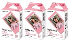 Fuji Instax Film 3x10 = 30 Aufnahmen Pink Lemonade pinker Rahmen Mini 8 9 11 12