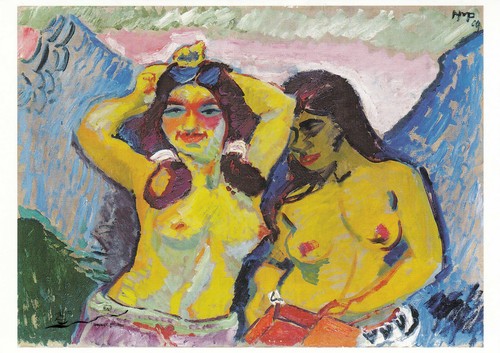 Postkarte max pechstein - pechstein,