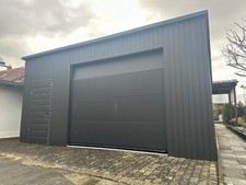 Blechgarage 5x5x2,5 Sektionaltor Blechcontainer Autowerkstatt Lager Fertiggarage