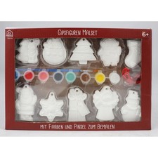 Weihnachten Gipsfiguren-Malset zum Bemalen kreatives Bastelset Kreativset 