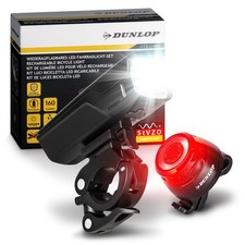 Fahrradlicht Rücklicht Set Fahrrad Licht - Extra helles LED Licht DUNLOP  B-Ware