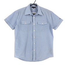 TOMMY HILFIGER Hemd Casual Formal Kariert Kinder Jungen Größe 16 Jahre