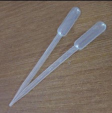 10 Stück Messpipette Pipette 0,5ml Polyethylen  AIRBRUSH LABOR einzeln verpackt