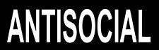 Antisocial Patch / Aufnäher NEU Punk Punkrock Oi Skinhead Laketown Records 