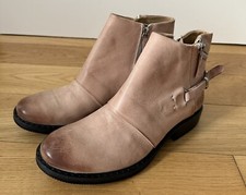 Jolana & Fenena NEU  Damen Schuhe Chelsea Boots Stiefeletten Gr.39 beige leder