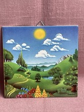 V&B WUNDERSCHÖNE WAND KACHEL FLIESE, signiert ZADITEN, VINTAGE, 1960er / 1970er