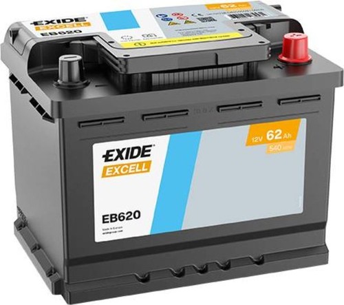 Exide eb620 excell - 12v, 62ah