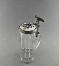 Studentika - Bierkrug Wingolf / Greifswald mit Vollwappen, dat. 1890.