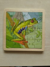 Holzpuzzle Frosch 20x20 cm
