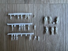Preiser Detail-Figuren Modellbahn M1:200 und M1:50 weiß unbemahlt