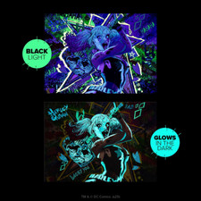 Displate Limited Edition Harley Quinn 3D Effekt Black Light & Glows in the Dark